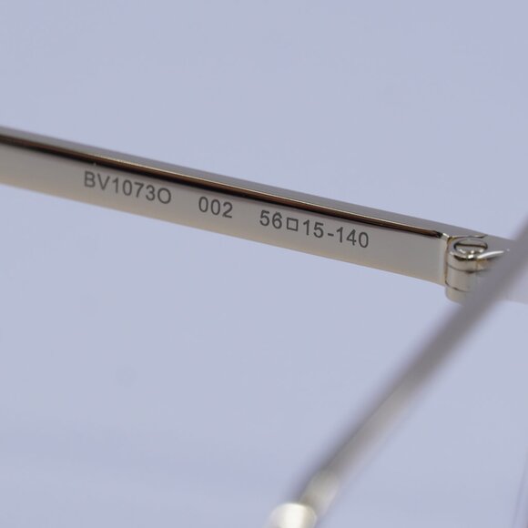 Bottega Veneta BV1073O 002 Eyeglasses Gold 56mm Rectangle Frame - Picture 8 of 10